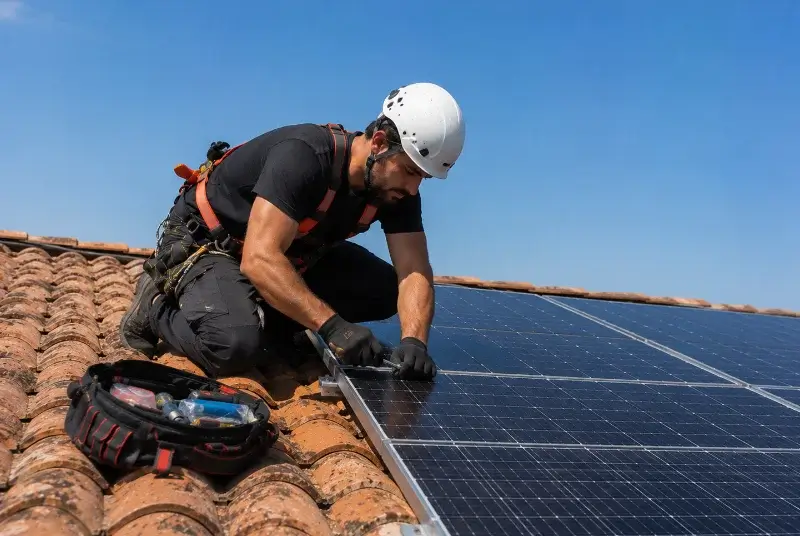 Maintenance et monitoring de panneaux solaires à Auzielle